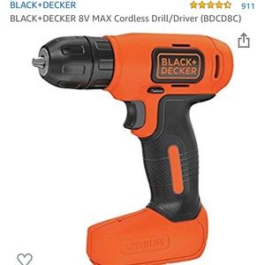 Black and Decker 8VMax cordless drill/driver